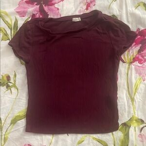 Garage Purple Fitted Short Sleeve Tee